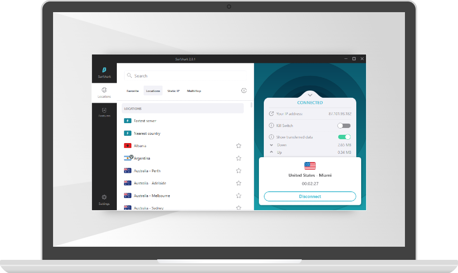 Surfshark  for Windows