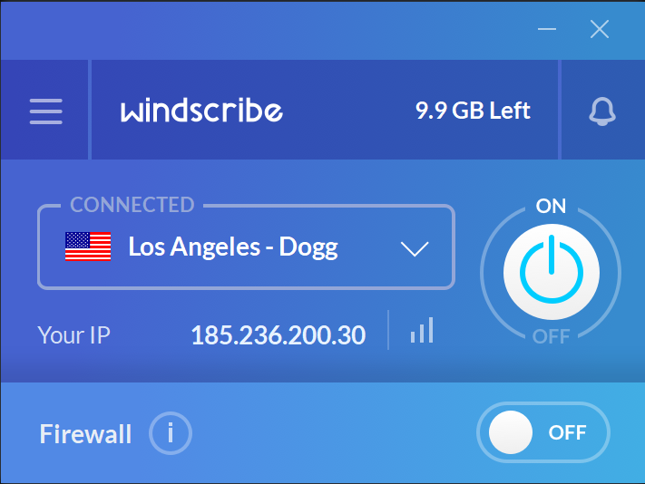 Windscribe VPN for Windows
